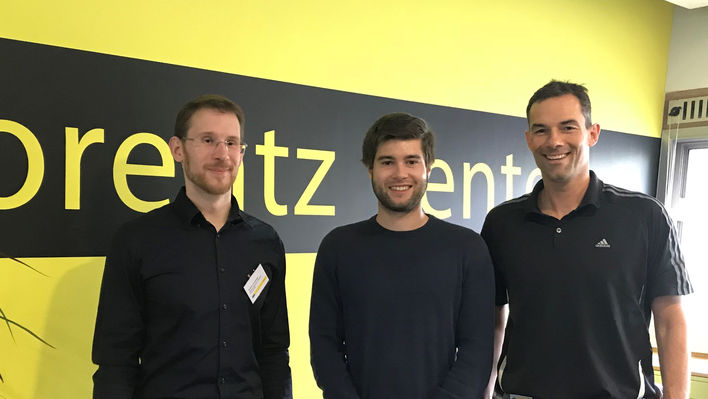Andreas Unterweger, Fabian Knirsch, and Günther Eibl at the Lorentz Workshop
